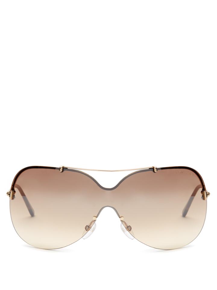 Tom Ford Eyewear Ondria Aviator Sunglasses