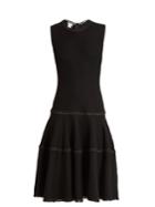 Oscar De La Renta Sleeveless Wool And Silk-blend Dress