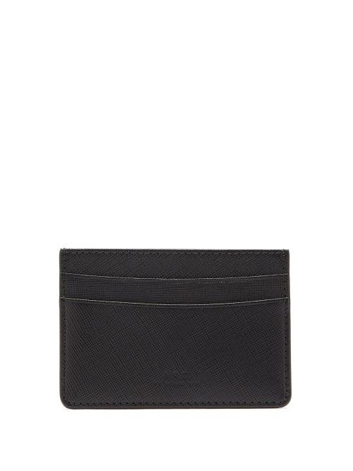 Matchesfashion.com A.p.c. - Andre Grained-leather Cardholder - Mens - Black