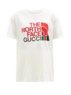 Gucci - X The North Face Printed Cotton-jersey T-shirt - Womens - Ivory