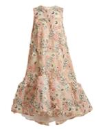 Huishan Zhang Jodie Floral-embroidered Tulle Dress