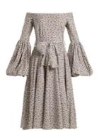 Caroline Constas Gisele Floral-print Cotton-blend Dress