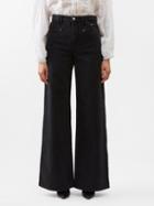 Isabel Marant - Lemony Wide-leg Jeans - Womens - Black
