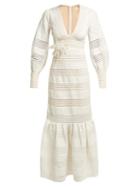 Matchesfashion.com Zimmermann - Corsage Midi Dress - Womens - Ivory