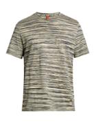 Missoni Striped Crew-neck Cotton T-shirt