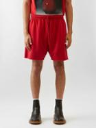 Loewe - Drawstring Cotton-jersey Shorts - Mens - Red