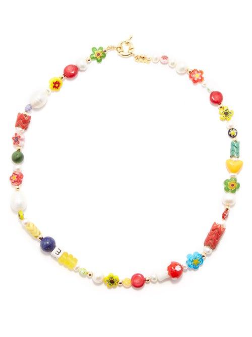 Liou - Kamp Glass Baroque-pearl & Gold-filled Necklace - Mens - Multi