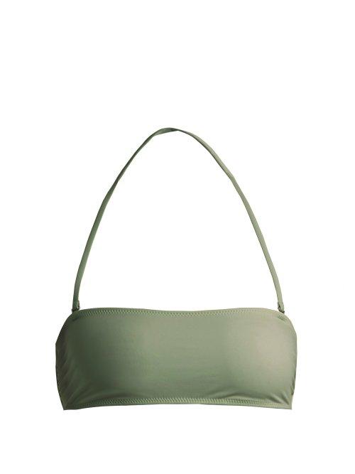 Matchesfashion.com Solid & Striped - The Alexa Bandeau Bikini Top - Womens - Khaki