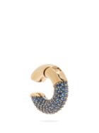 Matchesfashion.com Fendi - Crystal Embellished Single Cuff Earring - Womens - Blue