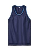 Matchesfashion.com Loewe - Round-neck Twill Tank Top - Womens - Navy