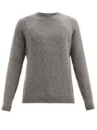 Matchesfashion.com Sunspel - Crew-neck Wool Sweater - Mens - Grey