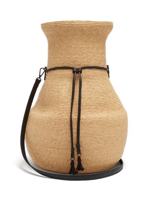 Matchesfashion.com Albus Lumen - Figura Large Raffia Tote Bag - Womens - Beige