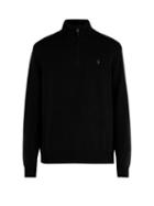 Matchesfashion.com Polo Ralph Lauren - Logo Embroidered Wool Blend Sweater - Mens - Black