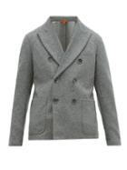 Matchesfashion.com Barena Venezia - Mosto Double Breasted Wool Blend Blazer - Mens - Grey