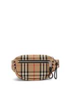 Matchesfashion.com Burberry - Vintage Check Canvas Belt Bag - Mens - Beige Multi
