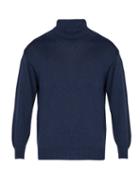 Matchesfashion.com Inis Mein - Alpaca And Silk Blend Roll Neck Sweater - Mens - Navy