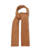 Totme - Brushed Wool-blend Twill Scarf - Womens - Camel