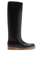 Matchesfashion.com Gabriela Hearst - Howard Knee-high Leather Boots - Womens - Black