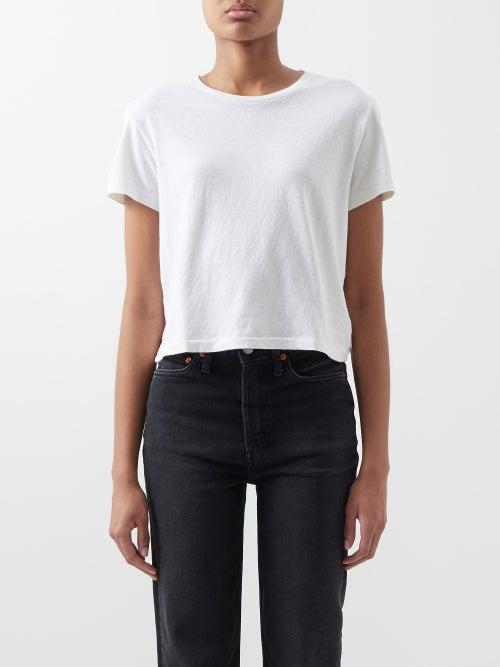 Re/done - 1950s Cotton-jersey T-shirt - Womens - White