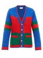 Matchesfashion.com Gucci - Colour-block Wool Cardigan - Mens - Multi