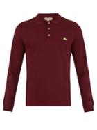 Burberry Talsworth Long-sleeved Cotton-piqu Polo Shirt