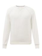 Brunello Cucinelli - Raglan-sleeve Virgin-wool Blend Sweater - Mens - White