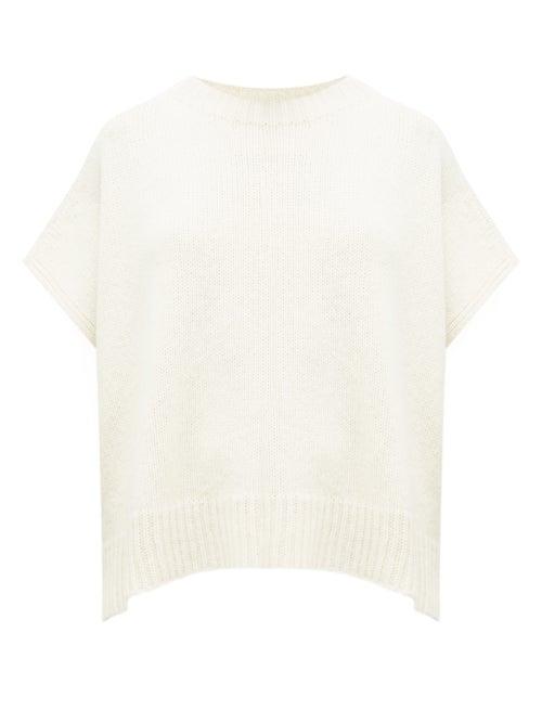 Matchesfashion.com Stella Mccartney - Step-hem Alpaca Sweater - Womens - Ivory