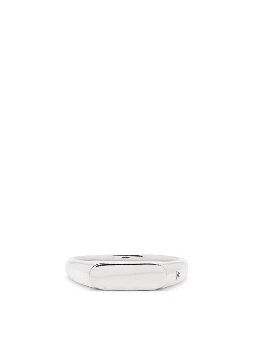 Matchesfashion.com Tom Wood - Knut Sterling-silver Signet Ring - Mens - Silver