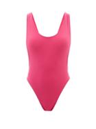 Norma Kamali - Marissa Scoop-back Swimsuit - Womens - Pink