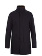 Herno Fur-trimmed High-neck Wool Coat