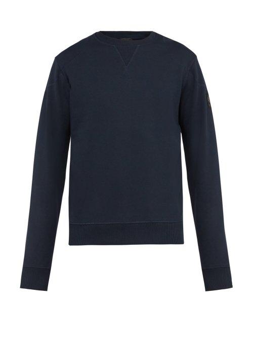 Matchesfashion.com Belstaff - Jefferson Cotton Sweatshirt - Mens - Navy