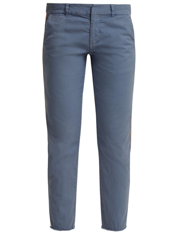 Nili Lotan East Hampton Low-rise Stretch-cotton Trousers