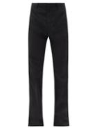 Matchesfashion.com Raf Simons - High-rise Twill Flared-leg Trousers - Mens - Black