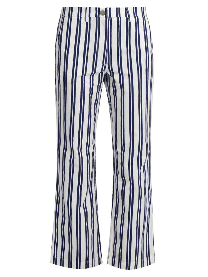 M.i.h Jeans Coler Striped Cropped Trousers