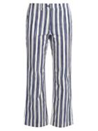 M.i.h Jeans Coler Striped Cropped Trousers