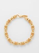 Emanuele Bicocchi - Beaded 24kt Gold-plated Pearl Bracelet - Mens - Pearl