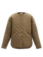 Totme - Quilted Recycled-shell Jacket - Womens - Khaki