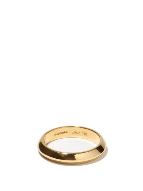 Matchesfashion.com Lizzie Mandler - Knife-edge 18kt Gold Ring - Mens - Gold