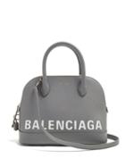 Matchesfashion.com Balenciaga - Ville S Leather Bag - Womens - Light Grey