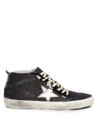 Golden Goose Deluxe Brand Mid Star Canvas And Suede Trainers