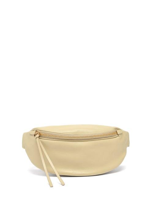 Matchesfashion.com Jil Sander - Moon Logo-debossed Leather Belt Bag - Womens - Beige