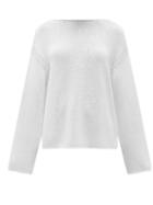 Matchesfashion.com Another Tomorrow - Boat-neck Organic-cotton Sweater - Womens - White