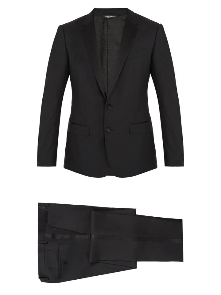 Dolce & Gabbana Notch-lapel Wool And Silk-blend Tuxedo