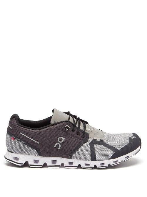 On - Cloud Mesh Running Trainers - Mens - Black Grey