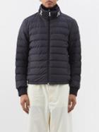 Moncler - Akio Logo-print Hooded Down Jacket - Mens - Black