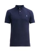 Matchesfashion.com Polo Ralph Lauren - Slim Fit Cotton Piqu Polo Shirt - Mens - Navy