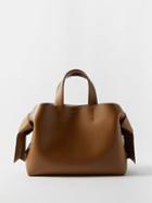 Acne Studios - Musubi Knotted Leather Shoulder Bag - Womens - Tan