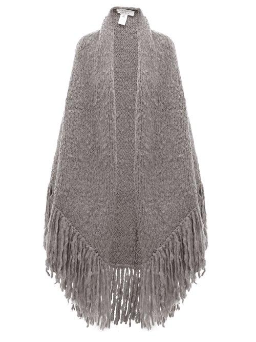 Matchesfashion.com Gabriela Hearst - Lauren Tasselled Cashmere Wrap - Womens - Grey