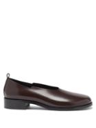The Row - Monceau Leather Ballet Loafers - Womens - Brown