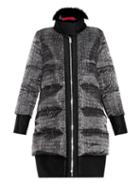 Moncler Gamme Rouge Janis Fur-trimmed Quilted Down Coat